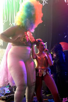 Развратная Майли Сайрус с фалосом на сцене фото #6