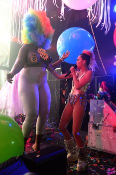 Развратная Майли Сайрус с фалосом на сцене фото #7