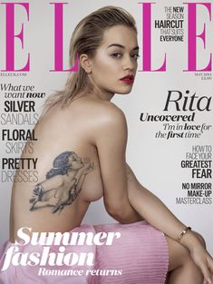 Эротичная Рита Ора в журнале Elle фото #1