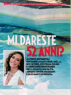 Эротичная Барбара Де Росси позирует в бассейне для журнала Gente фото #2