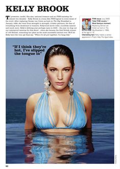 Секси Келли Брук для журнала FHM фото #1