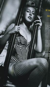 Горячая фотосессия Ксении Собчак в журнале FHM фото #6