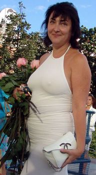 Крупные соски Лолиты Милявской под платьем фото #1