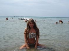 Частные фото Оксаны Почепы на пляже фото #7