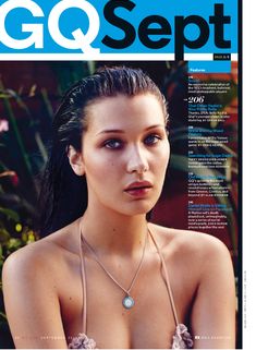 Белла Хадид в ярких купальниках для GQ фото #3