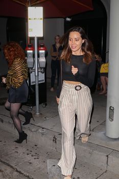 Загадочная Обри Плаза засветила сиськи в ресторане Craig's фото #5