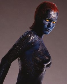 Грим на теле Дженнифер Лоуренс в фильме «Люди Икс: Первый класс» фото #4