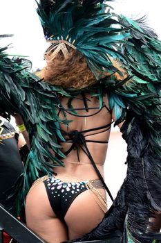 Развратная Рианна на карнавале в Барбадосе фото #12