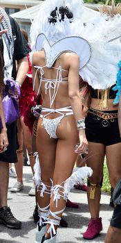 Рианна в откровенном наряде на карнавале в Барбадосе фото #6