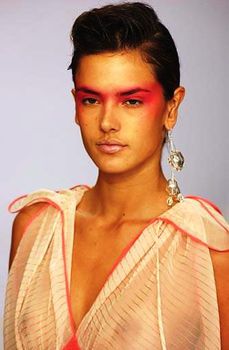 Засвет сосков Алессандры Амбросио на показе Michael Soheil фото #2