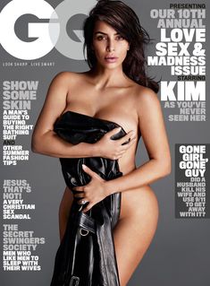 Ким Кардашьян голышом в журнале GQ фото #1