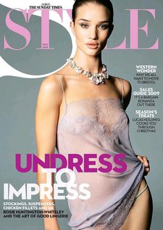 Эротичная Роузи Хантингтон-Уайтли в белье для журнала Sunday Times Style фото #1
