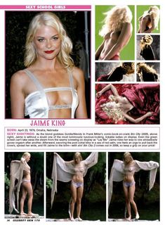 Секси Джейми Кинг в журнале Celebrity Skin фото #1