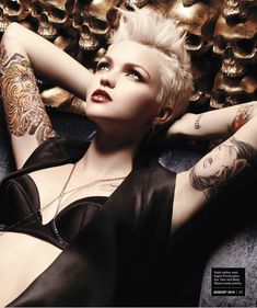 Эротичная Руби Роуз на фото для журнала Inked фото #1