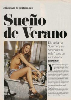 Абсолютно обнажённая Саммер Элтис снялась в журнале Playboy фото #1