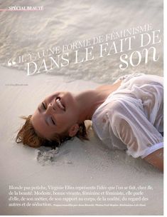 Соблазнительная Виржини Эфира засветила грудь в журнале Be фото #2