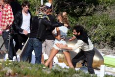 Попка Жизель Бюндхен на съемках в Лос-Анджелесе фото #1