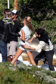 Попка Жизель Бюндхен на съемках в Лос-Анджелесе фото #3