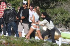 Попка Жизель Бюндхен на съемках в Лос-Анджелесе фото #4