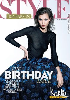 Карли Клосс зсветила грудь в журнале Sunday Times Style фото #1
