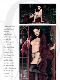 Дита Фон Тиз позирует голой  в журнале Penthouse