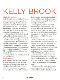 Возбуждающая Келли Брук для журнала Oh! Yeah! фото #2