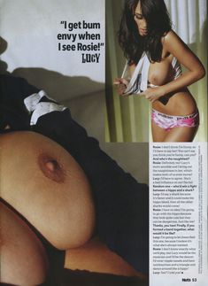 Люси Пиндер топлесс для журнала Nuts фото #11