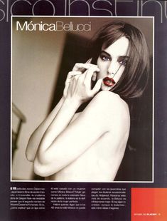 Возбуждающая Моника Беллуччи  в журнале Playboy фото #2