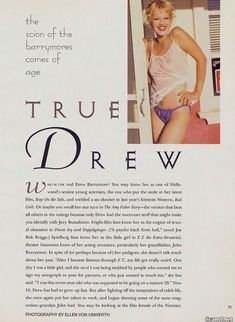 Обнаженная Дрю Бэрримор  в журнале Playboy фото #3