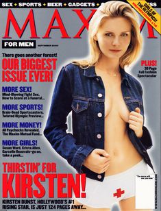 Горячая Кирстен Данст  в журнале Maxim фото #1