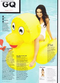 Мила Кунис в трусиках для журнала GQ фото #2