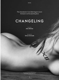 Обнажённая Кара Делевинь снялась в журнале Esquire фото #2