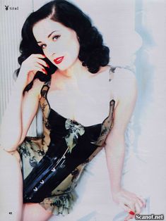 Обнаженная Дита Фон Тиз  в журнале Playboy фото #10