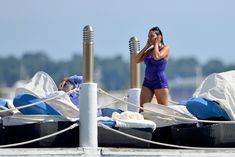 Сексуальная Розарио Доусон в мокром купальнике в Каннах фото #40