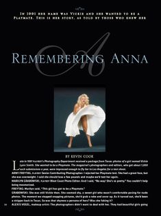 Раздетая Анна Николь Смит  в журнале Playboy фото #2