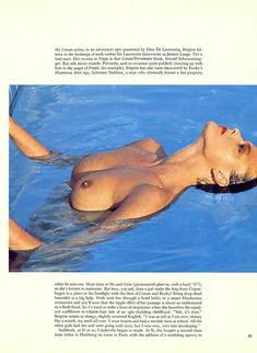 Голая грудь Бриджит Нильсен на сочных кадрах в журнале Playboy фото #4