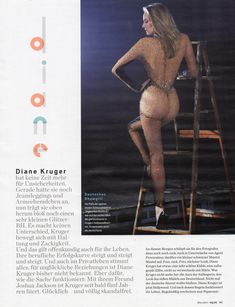 Соблазнительная Дайан Крюгер  в журнале GQ