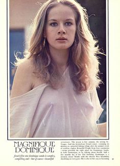 Красавица Доминик Санда снялась голой в журнале Playboy фото #1