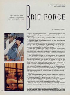 Обнаженная Шарлотта Льюис  в журнале Playboy фото #2