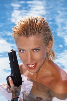 Алена Свиридова показала голую грудь в Playboy, 1999